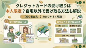 クレジットカードの受け取りは本人限定？自宅以外で受け取る方法も解説